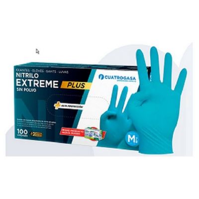 GUANTI NITRILE EXTREME PLUS GR.6 SENZA POLVERE pz.100