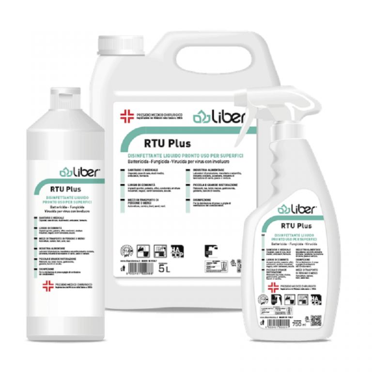 RTU PLUS disinfettante biocida per superfici ml.750