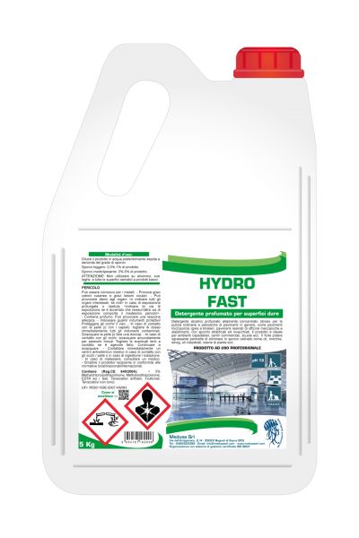 HYDRO FAST kg.5 sgrassante profumato per lavapavimenti MEDUSA